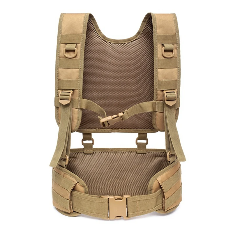 Outdoor Hunting Belt - Colete Tático Destacável Molle, Cinto de