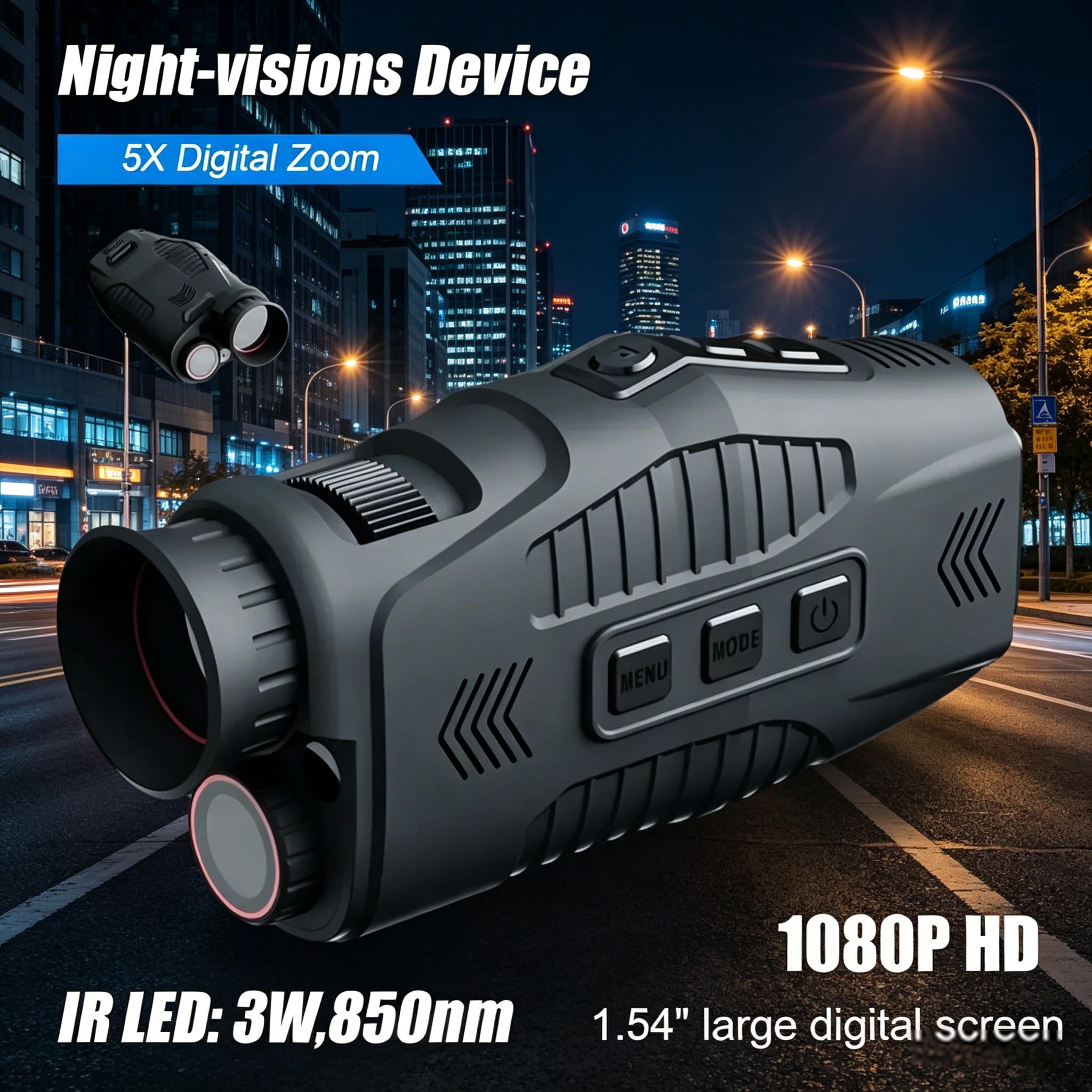 Outdoor Hunting Digital Night Vision - Dispositivo Monocular de Visão Noturna Infravermelha