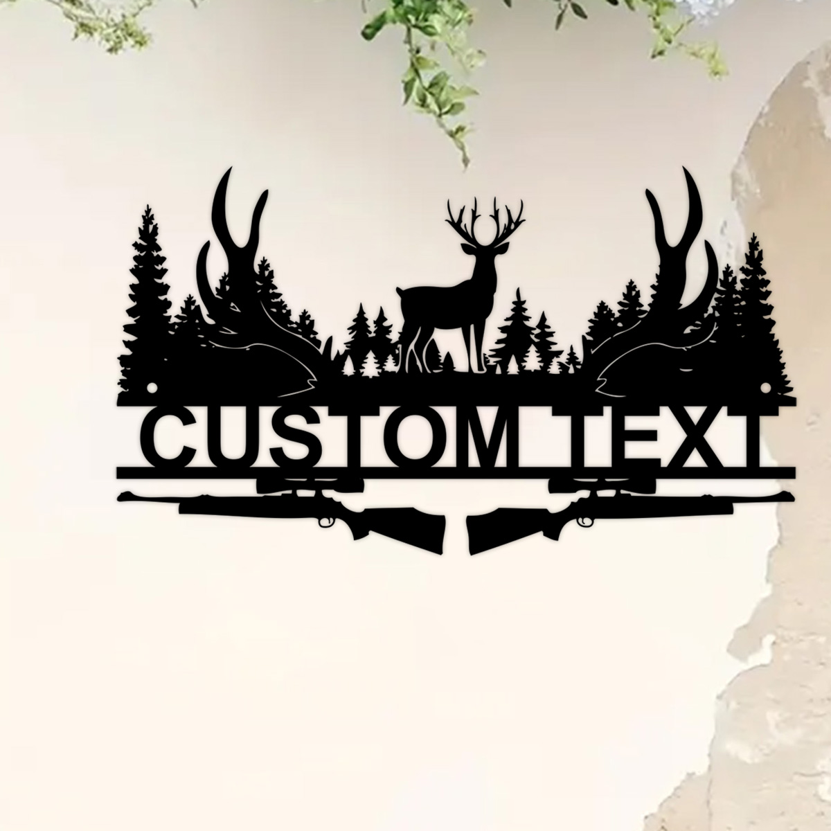 Outdoor Hunting Gifts - Custom Deer Cabin Metal Sign, Decoração