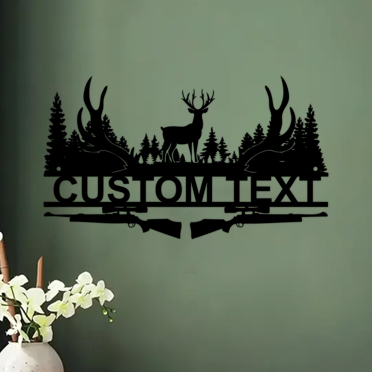 Custom Deer Cabin Metal Sign,  - Outdoor Hunting Gifts avaliação e preço