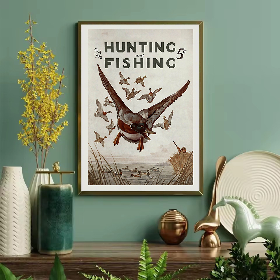 Retro vida selvagem ao ar livr - Outdoor Hunting Gifts avaliação e preço