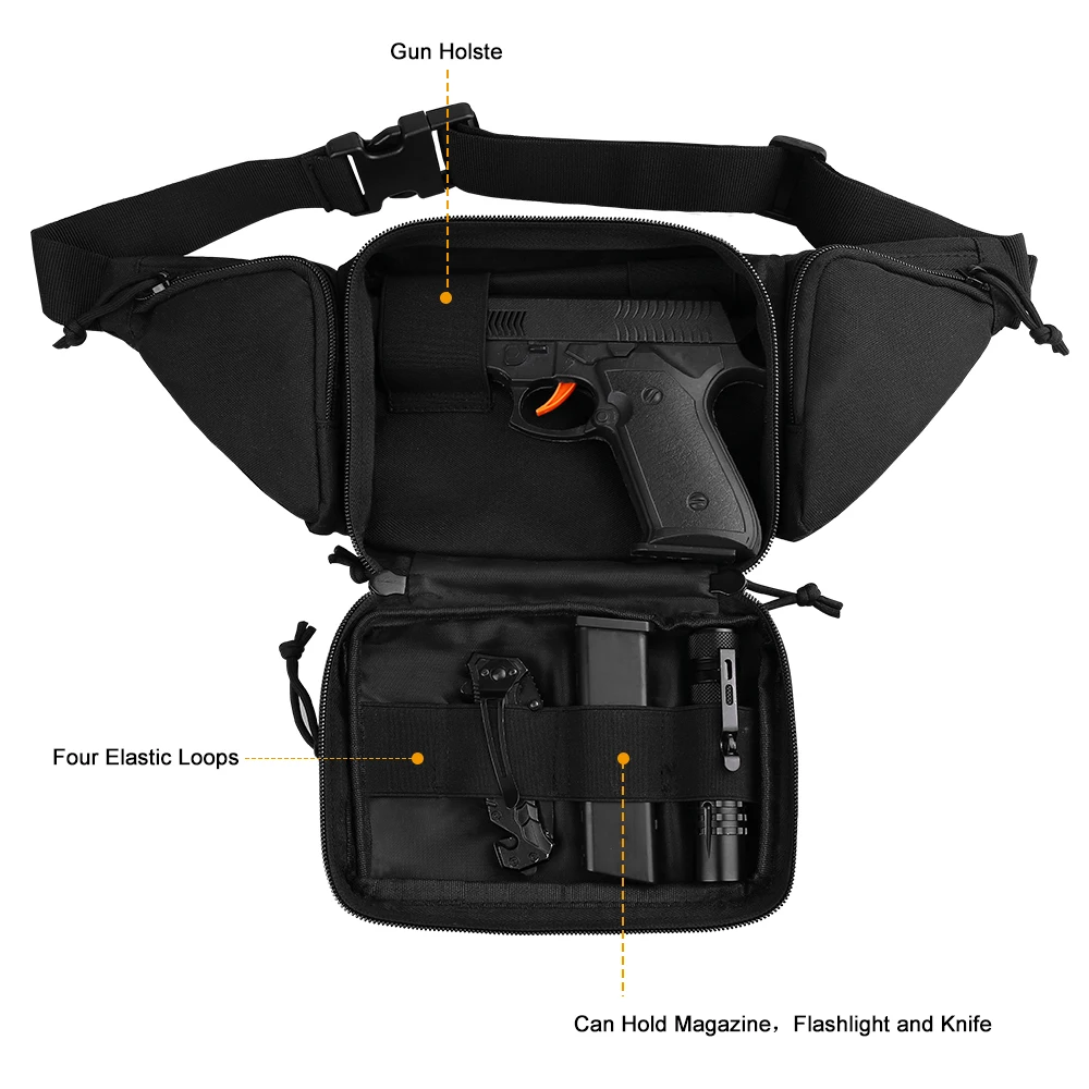 Pochete tática masculina para  - Outdoor Hunting Belt avaliação e preço