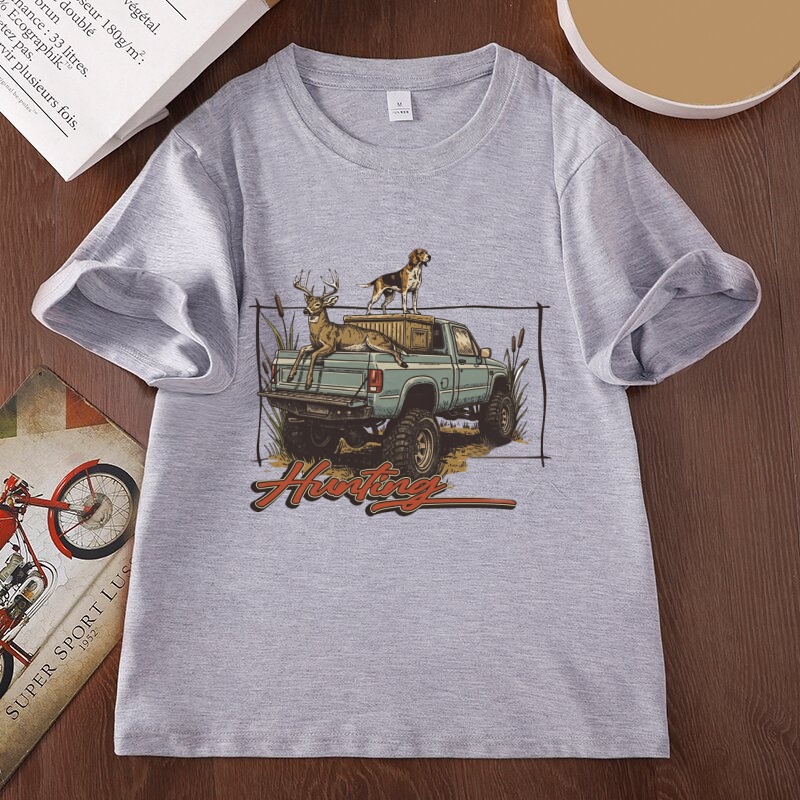 Camiseta de Caça com Estampa d - Outdoor Hunting Dogs avaliação e preço