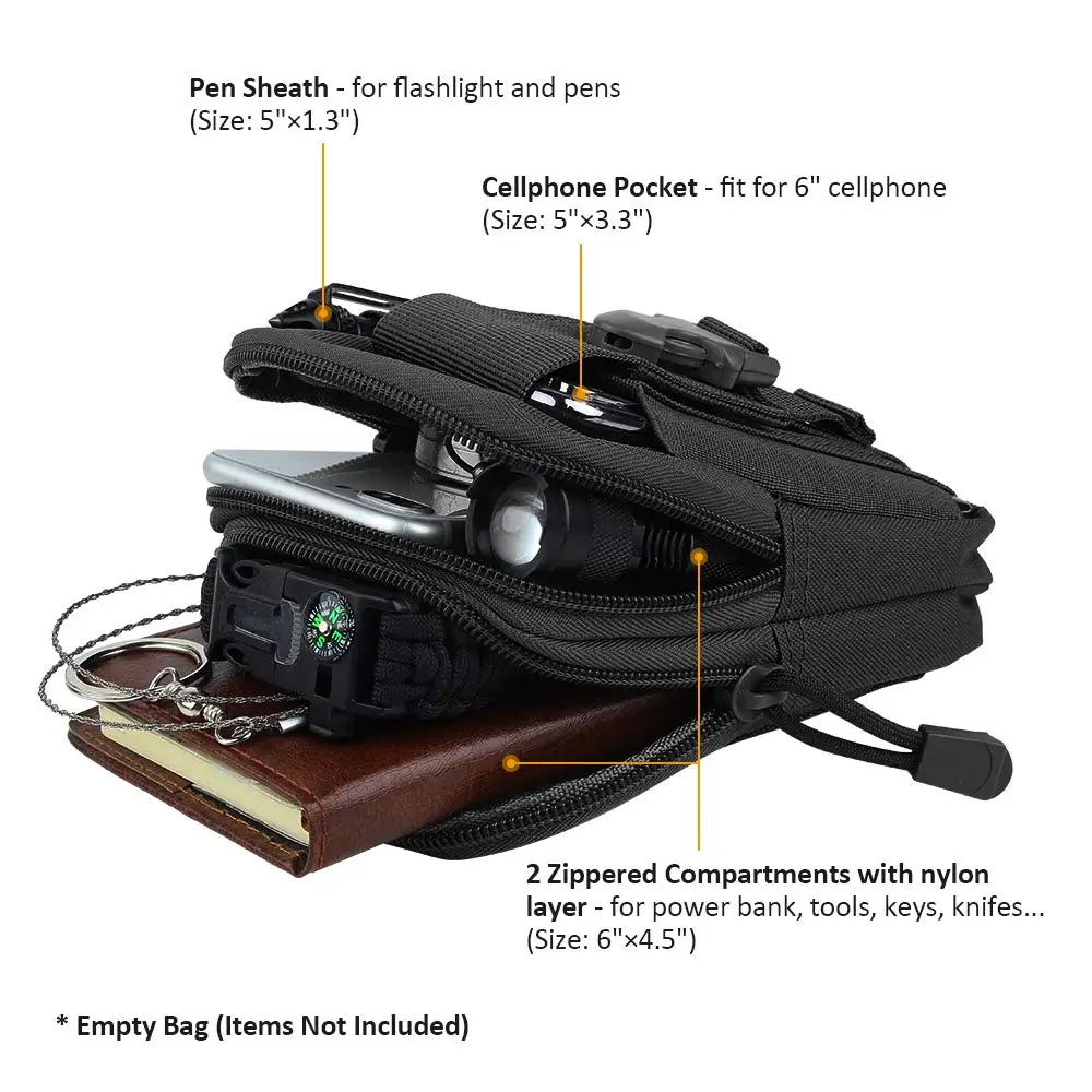 Bolsa de Cintura Tática Multif - Outdoor Hunting Belt avaliação e preço